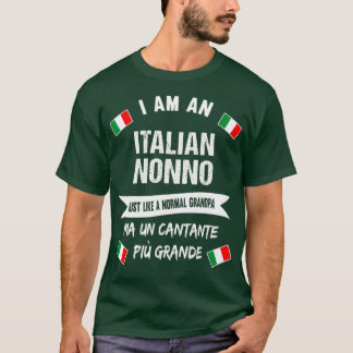 Camiseta Mens Best Italian Nonno  Great Italian Grandpa