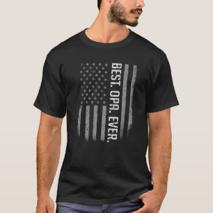 Camiseta Mens Best Opa Ever American Pai Flag For Fathers