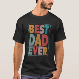 Camiseta Mens Best Pai Alguma Vez Dia de os pais Vintage Pa