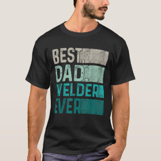 Camiseta Mens Best Pai Welder Ever Retro Vintage Padre D