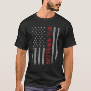 Camiseta Mens Best Pappou Ever American Flag for Padre's
