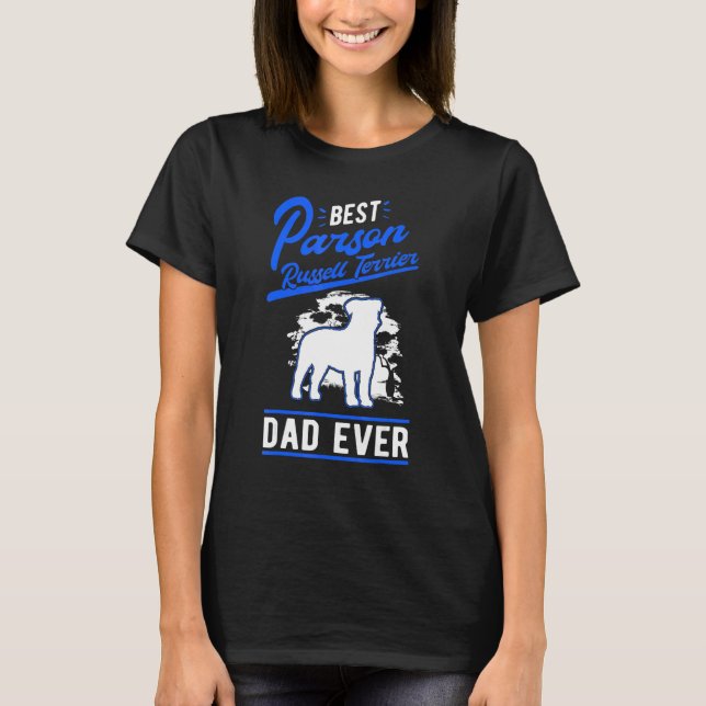 Camiseta Mens Best Parson Russell Terrier Dad Ever Parson R (Frente)