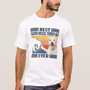 Camiseta Mens Best Parson Russell Terrier Pai Muito Engraça