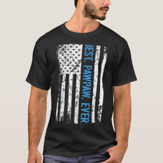Camiseta Mens Best Pawpaw Ever A Bandeira Americana Do Pai