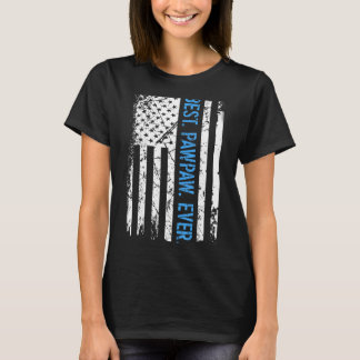 Camiseta Mens Best Pawpaw Ever A Bandeira Americana Do Pai
