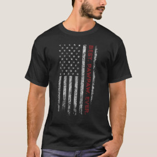 Camiseta Mens Best Pawpaw Ever American Flag For Padre