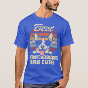 Camiseta Mens Best Pembroke Welsh Corgi Dad Ever Fathers Da