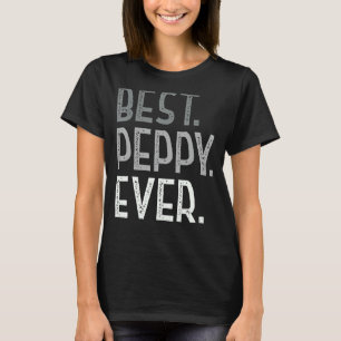 Camiseta Mens Best Peppy Alguma Vez Para Vovô Homens Engraç