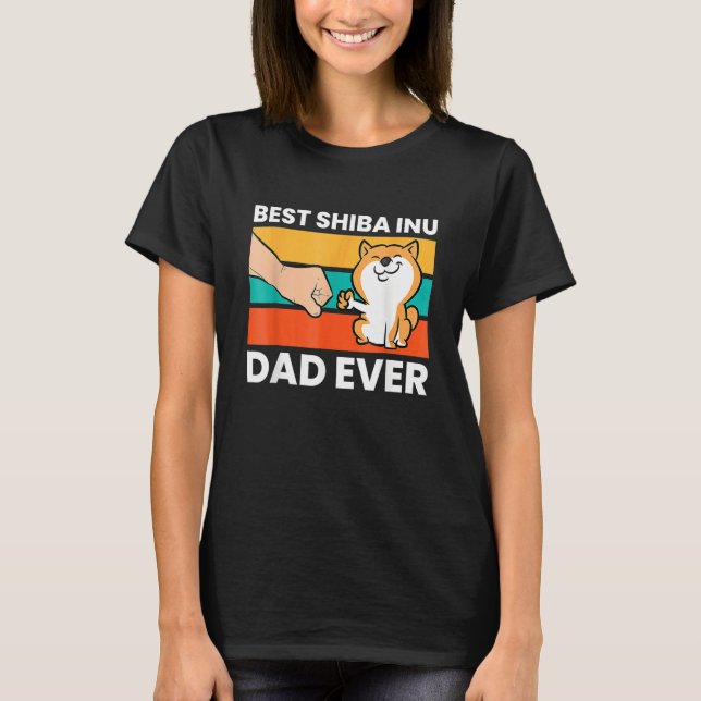 Camiseta Mens Best Shiba Inu Dad Ever  Shiba Inu Owner (Frente)