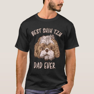 Camiseta Mens Best Shih Tzu Pai Nunca Cachorro Shih Tzu Shi