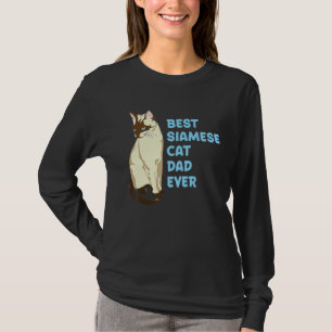 Camiseta Mens Best Siamese Cat Pai Ever Cat Parente