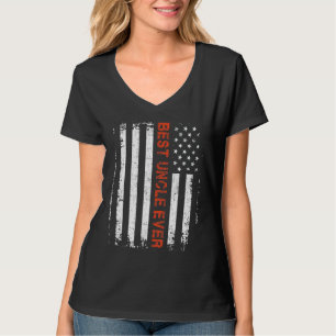 Camiseta Mens Best Tio Ever American Flag Tshirt Da Uncl