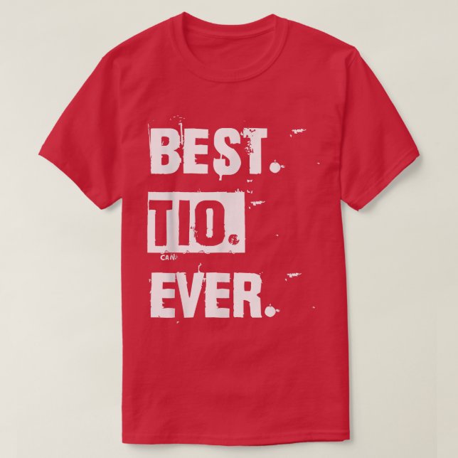 Camiseta Mens Best Tio Ever Tio Niece Nephew Gift  (Frente do Design)