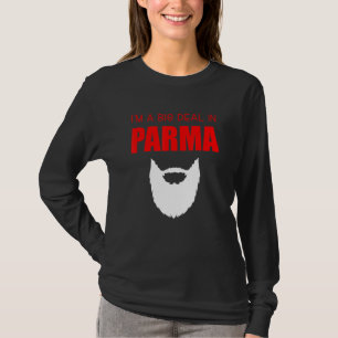 Camiseta Mens Big Deal Sarcástico Engraçado Barba Parma Ohi
