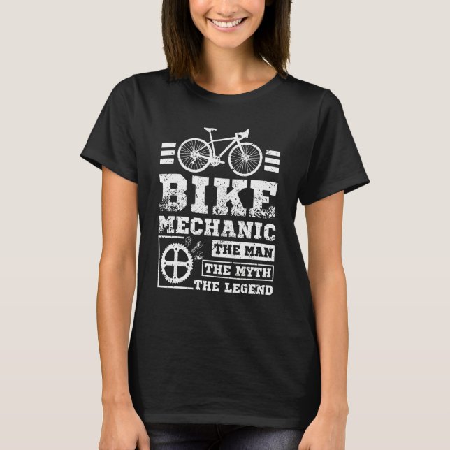 Camiseta Mens Bike mechanic the man the myth the legend (Frente)