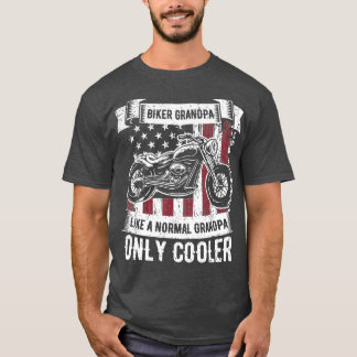 Camiseta Mens Biker Avô Ride Motorcycle Lov