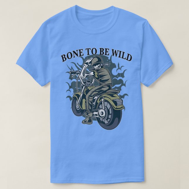 Camiseta Mens Biker com motociclista  (Frente do Design)
