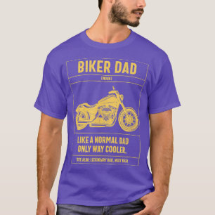 Camiseta Mens Biker Dad Like A Normal Dad Only Way Cooler M
