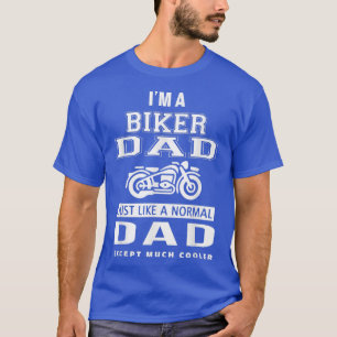 Camiseta Mens Biker Dadfor Motorcycle and Chopper Rider Fat