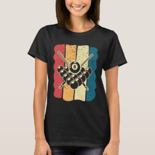 Camiseta Mens Billiards Humor Vintage Engraçado Ideia do Pr