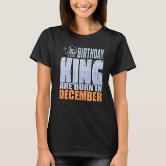 Camiseta Mens Birthday King São Nasceres No Aniversário De