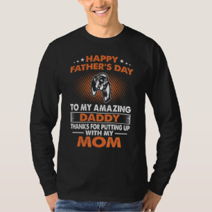 Camiseta Mens Black E Tan Coonhound Pai Feliz Pais