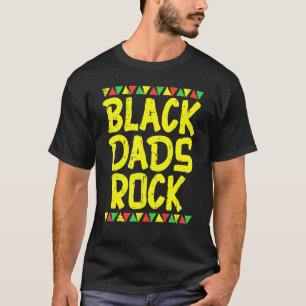 Camiseta Mens Black Pais Rock Kente African American Pride