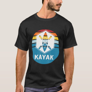 Camiseta Mens Blue Sunset Eu Adoro Kayak Aventura O