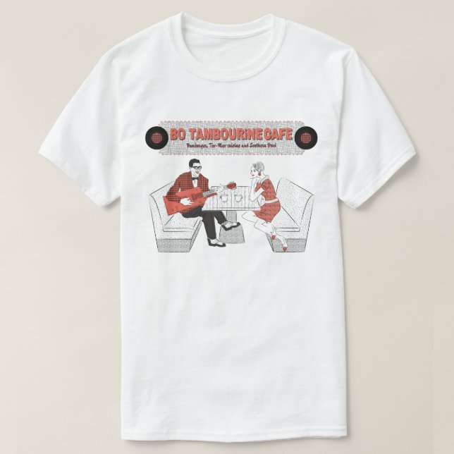 Camiseta Mens BO TAMBOURiNE CAFE (Frente do Design)