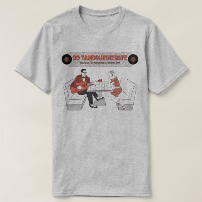 Camiseta Mens BO TAMBOURiNE CAFE (Frente do Design)