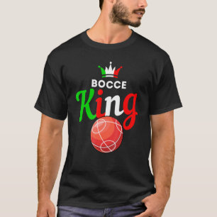 Camiseta Mens Bocce Ball - Jogo Diversão - Bocce King