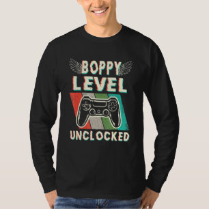 Camiseta Mens Boppy Level Unlocked Up To Boppy Fath