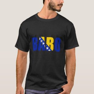 Camiseta Mens Bósnia Babo Otac Ideia de Aniversário para um