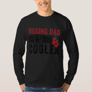 Camiseta Mens Boxando Pai Como Um Pai Normal Mas Fath Mais