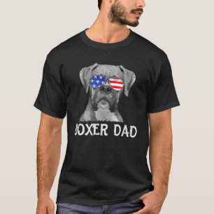 Camiseta Mens Boxer Pai Americano Bandeira Patriótica Cach