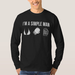 Camiseta Mens Boxing Athlete Esportes Boxer Eu sou Simples