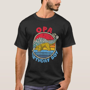 Camiseta Mens Boy Birthday I Opa I Ankylosaurus I Family Mã