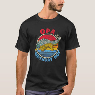 Camiseta Mens Boy Birthday I Opa I Ankylosaurus I Family Mã
