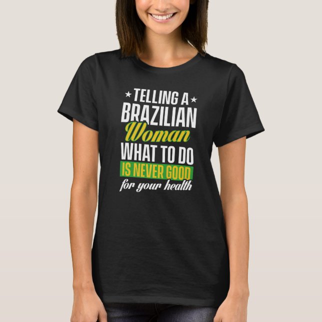 Camiseta Mens Brazil Proud Brazilians Brazilian Roots Ameri (Frente)