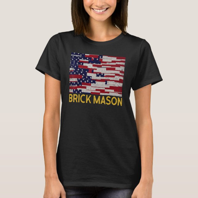 Camiseta Mens Brick Mason Bricklayer Masonry Construction U (Frente)