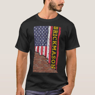 Camiseta Mens Brick Mason Bricklayer Masonry Construction U