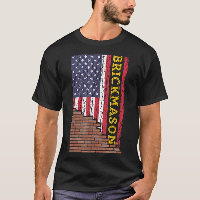Camiseta Mens Brick Mason Bricklayer Masonry Construction U (Frente)
