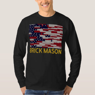 Camiseta Mens Brick Mason Bricklayer Masonry Construction U