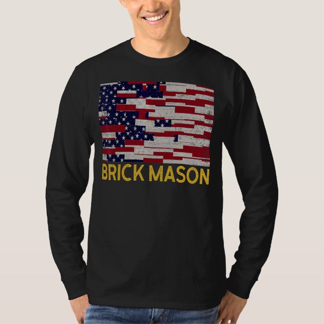 Camiseta Mens Brick Mason Bricklayer Masonry Construction U (Frente)
