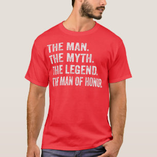 Camiseta Mens Brides Homem de Honra Noiva do Partido Bridal