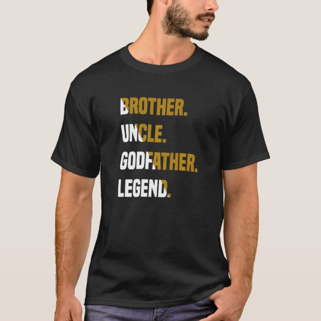 Camiseta Mens Brother Tio Goddad Legend (Frente)