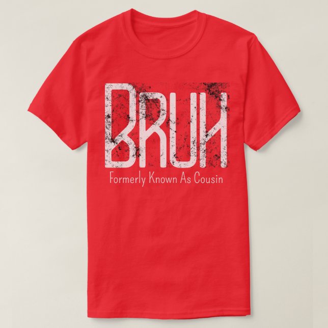 Camiseta Mens Bruh Antes Conhecido Como Primo Meme Funny Sa (Frente do Design)