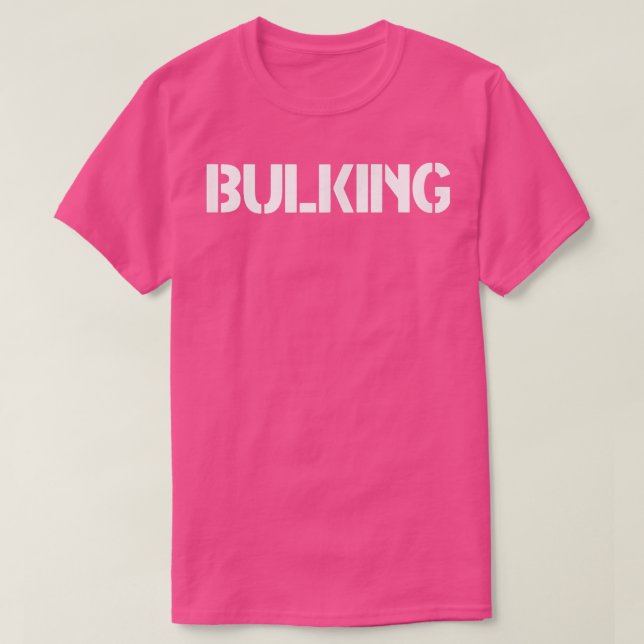 Camiseta Mens BULKING Gym Malhação Workout Bodybuilding Mot (Frente do Design)