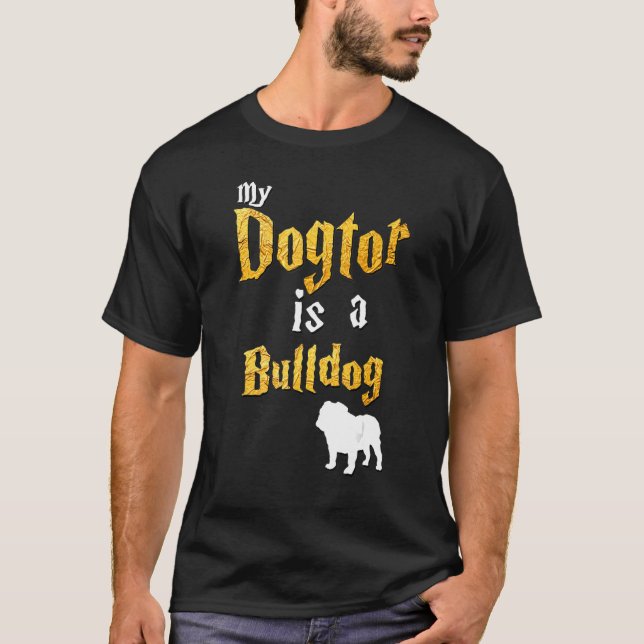 Camiseta Mens Bulldog Bulldog (Frente)