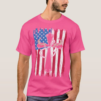 Camiseta Mens Caçando Pavilhão Americano A Pescar Cruzeiro